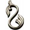 Acanthus S-Scroll decorative STL model for CNC milling