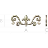 Королевская лилия - декоративный вензель STL для ЧПУ