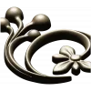 Флористический завиток - 3D STL модель для ЧПУ