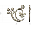 Флористический завиток - 3D STL модель для ЧПУ
