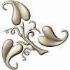 Elegant Acanthus Corner Ornament - STL 3D Model for CNC