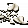 Elegant Acanthus Corner Ornament - STL 3D Model for CNC