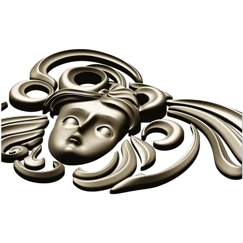 Угловой декоративный элемент "Угловая Муза" - 3D модель STL для ЧПУ