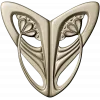 Art Nouveau Leaf Cartouche - STL 3D model for CNC