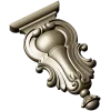 Ornate Baroque Cartouche STL for CNC Routing and Furniture Applique