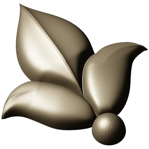 Leaf Fleuron STL 3D Model for CNC