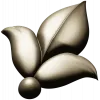 Leaf Fleuron STL 3D Model for CNC