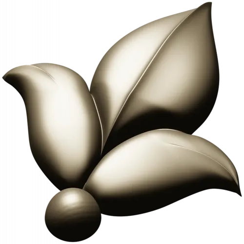 Leaf Fleuron STL 3D Model for CNC