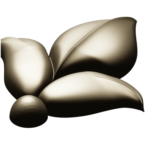 Leaf Fleuron STL 3D Model for CNC