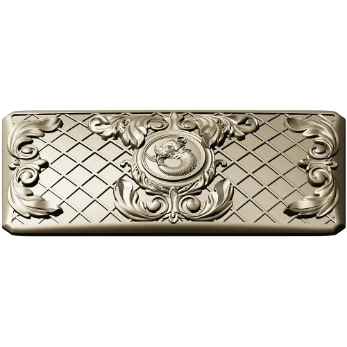 Декоративная панель STL с картушем "Львиная маска"