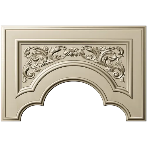 Baroque Arched Panel STL for CNC Routing