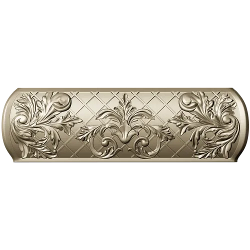 Ornate Acanthus Horizontal Panel - STL 3D Model for CNC