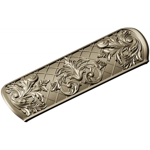 Ornate Acanthus Horizontal Panel - STL 3D Model for CNC
