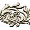 High-Relief Floral Cartouche STL for CNC Milling