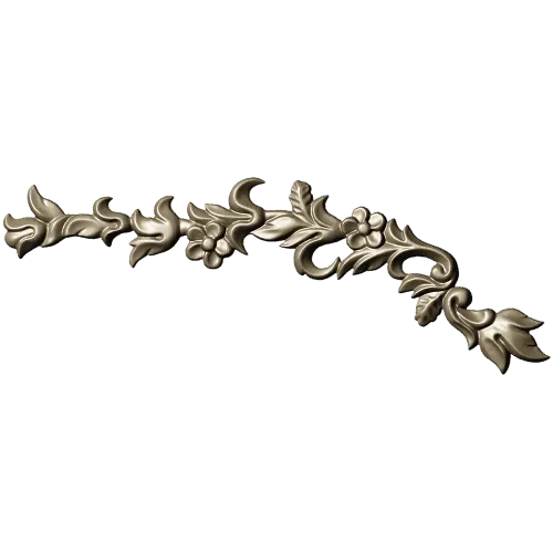 Ornamental Floral Vine Applique STL for CNC Router