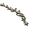Ornamental Floral Vine Applique STL for CNC Router