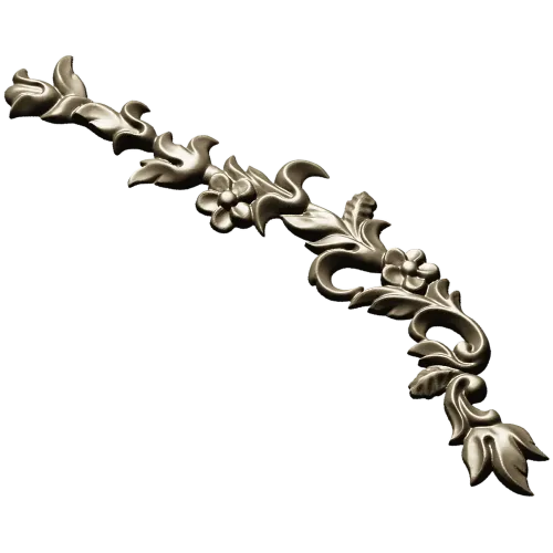 Ornamental Floral Vine Applique STL for CNC Router