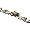 Горизонтальная резная накладка с розой - 3D модель STL для ЧПУ