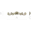 Горизонтальная резная накладка с розой - 3D модель STL для ЧПУ