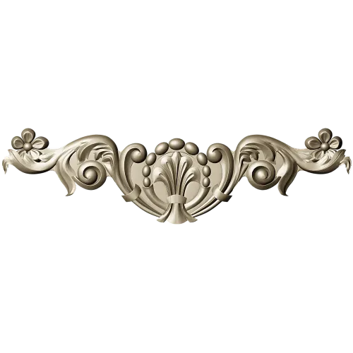 Aurora Acanthus Crest - STL 3D model for CNC milling