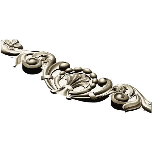 Aurora Acanthus Crest - STL 3D model for CNC milling