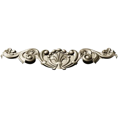 Aurora Acanthus Crest - STL 3D model for CNC milling