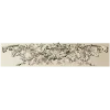 Baroque floral frieze STL 3D model for CNC