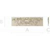 Baroque floral frieze STL 3D model for CNC