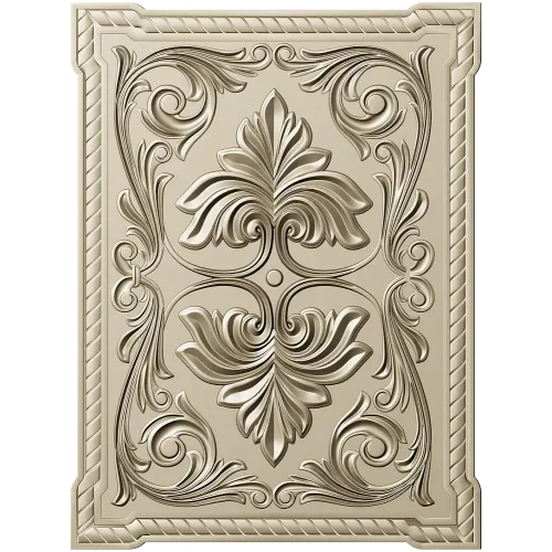 Regal Palmette Panel - STL 3D model for CNC decorative panel
