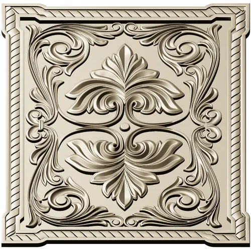 Regal Palmette Panel - STL 3D model for CNC decorative panel