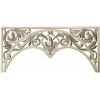 Acanthus triple-arch decorative panel STL for CNC