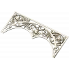 Acanthus triple-arch decorative panel STL for CNC