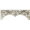 Acanthus triple-arch decorative panel STL for CNC