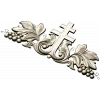 Vineyard Cross Crest - high-relief STL 3D model for CNC