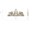 Vineyard Cross Crest - high-relief STL 3D model for CNC