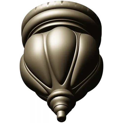 Classic acorn-style finial STL for CNC milling