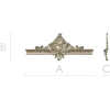 Ornate Cartouche 3D STL for CNC - High-Relief Acanthus Pediment