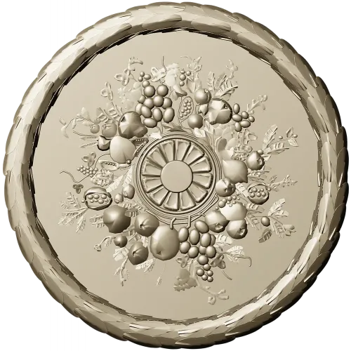Harvest Rosette - detailed STL 3D model for CNC rosette panel