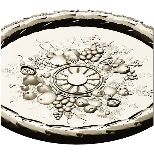 Harvest Rosette - detailed STL 3D model for CNC rosette panel