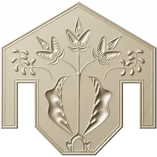 Лотосный картуш - декоративная накладка STL для ЧПУ