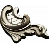 Acanthus Corner Cartouche - STL 3D Model for CNC Milling