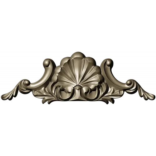 Seashell Rocaille Crest - STL 3D model for CNC