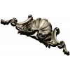 Seashell Rocaille Crest - STL 3D model for CNC