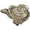 Rococo cartouche STL 3D model for CNC milling