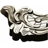 Rococo cartouche STL 3D model for CNC milling