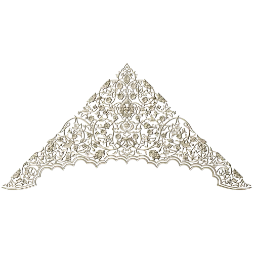 Arabesque Corner Crest STL for CNC