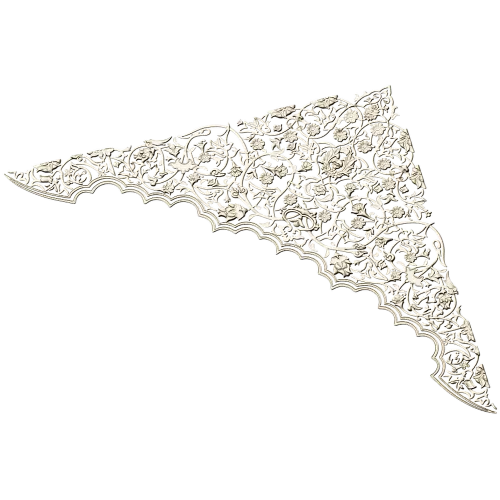Arabesque Corner Crest STL for CNC