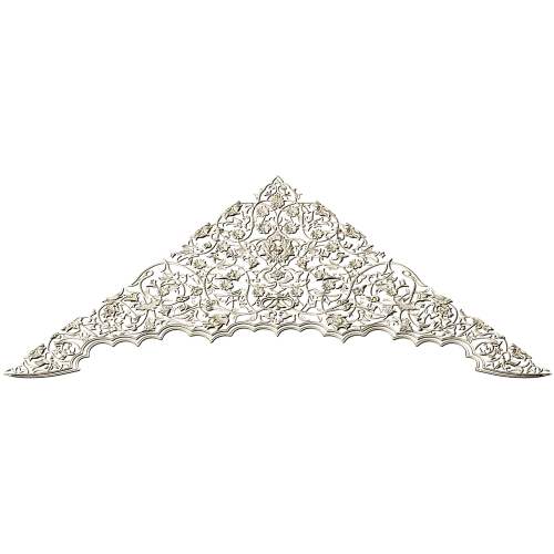 Arabesque Corner Crest STL for CNC