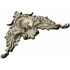 Rococo Corner Cartouche STL for CNC