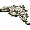 Rococo Corner Cartouche STL for CNC